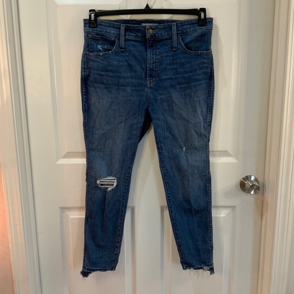 Madewell Curvy High Rise Skinny Jeans Size 33P - Picture 10 of 11